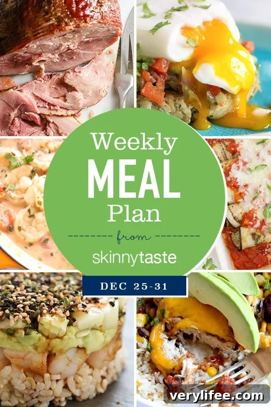 Skinnytaste Meal Plan December 25 - 31