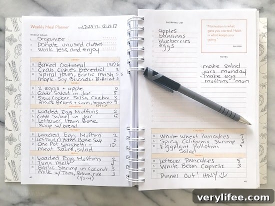 A week of planned, balanced Skinnytaste meals