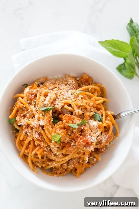 Instant Pot One-Pot Spaghetti with Meat Sauce