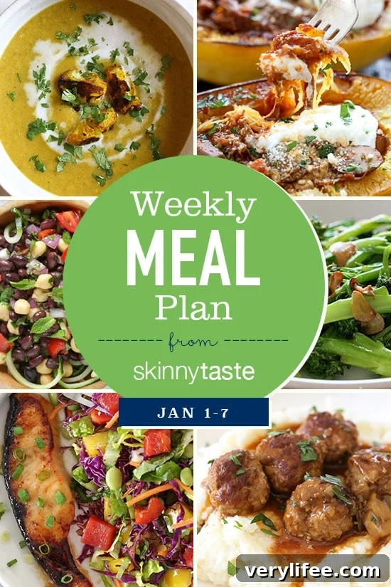Skinnytaste Meal Plan: Week of January 1-7 2 Skinnytaste Meal Plan January 1 - 7