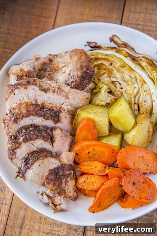Corned Turkey and Cabbage Dinner plated Corned Turkey Dinner with Cabbage, Carrots and Potatoes