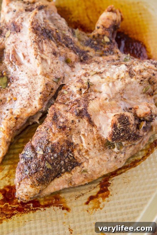 Turkey breast roasted on a baking sheet Roasted Turkey Breast on Baking Sheet