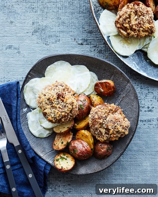 First Look at Skinnytaste One and Done Cookbook Cover 11 Dad’s Czech Meat Patties with Potatoes and Cucumber Salad
