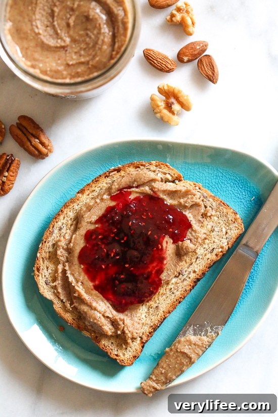 3 Ways to Make Homemade Nut Butter 3 Almond butter in a jar