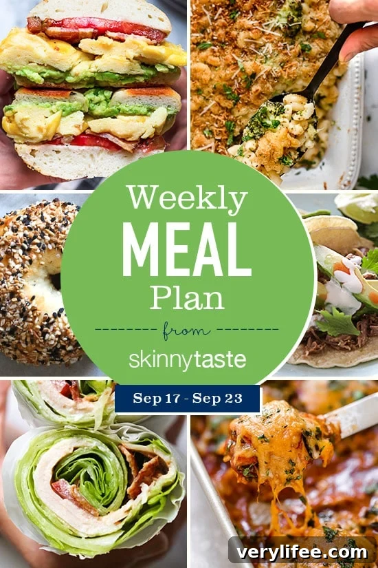A free 7-day flexible meal plan including breakfast, lunch and dinner and a shopping list. All recipes include calories and Weight Watchers Freestyle™ SmartPoints®.