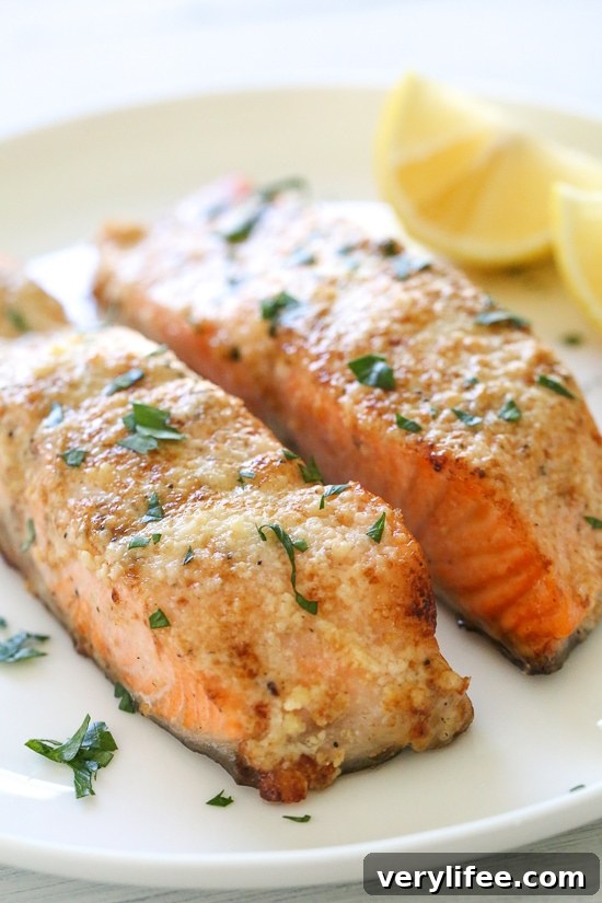 Air Fryer Parmesan Salmon