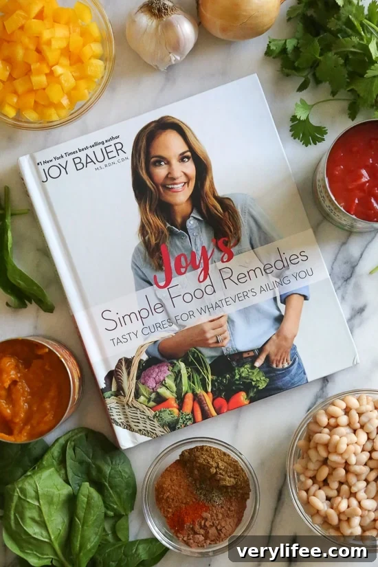Savory Turkey and Pumpkin Chili Recipe 3 tackles 20 of the most common everyday ailments. For each ailment, she explores the science, explains the cause, and offers the top healing foods. You'll also enjoy delicious and easy-to-make recipes that are busting with feel-good ingredients. With cutting-edge information and more than 60 mouthwatering recipes, this life-enhancing book will increase energy, ease aches and pains, boost brain power, reduce anxiety and stress, and so much more to help you live life to the fullest!