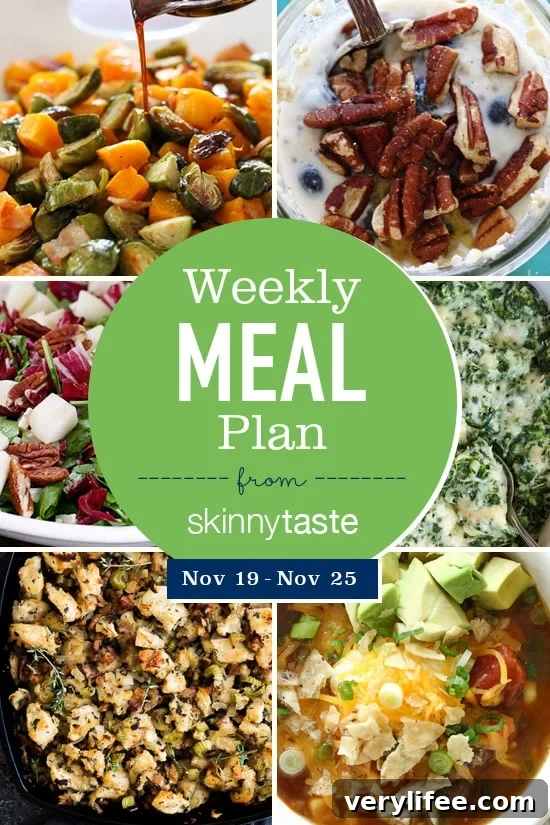 A free 7-day flexible meal plan including breakfast, lunch and dinner and a shopping list. All recipes include calories and Weight Watchers Freestyle™ SmartPoints®.