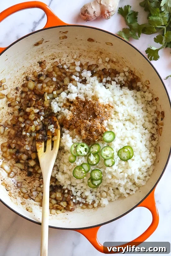 Chicken Biryani with Cauliflower Rice Recipe 5 This quick and easy Indian-inspired skillet dish, is a low-carb take on Chicken Biryani, made with riced cauliflower in place of rice. It's also Keto, gluten-free and Whole30 compliant.