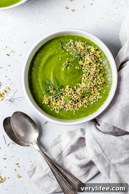 Green Detox Soup with Toasted Hemp Gremolata