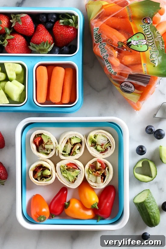 Turkey and Avocado BLT Roll-Ups 3 These easy BLT Roll Ups with Turkey and Avocado are delicious and perfect for school lunch.