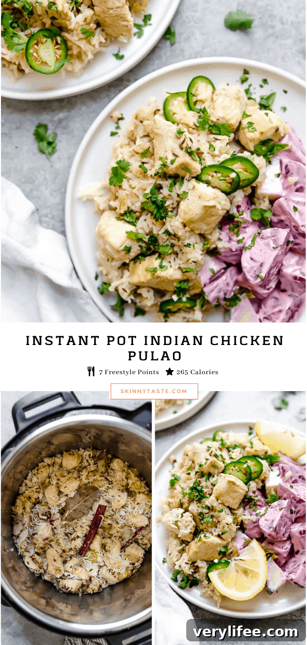 Instant Pot Chicken Pulao with Fragrant Indian Spices 2 Indian Chicken Recipe