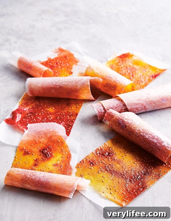 Homemade Mango-Raspberry Fruit Roll Ups, so much healthier than the store-bought kind, and with much less added sugar.
