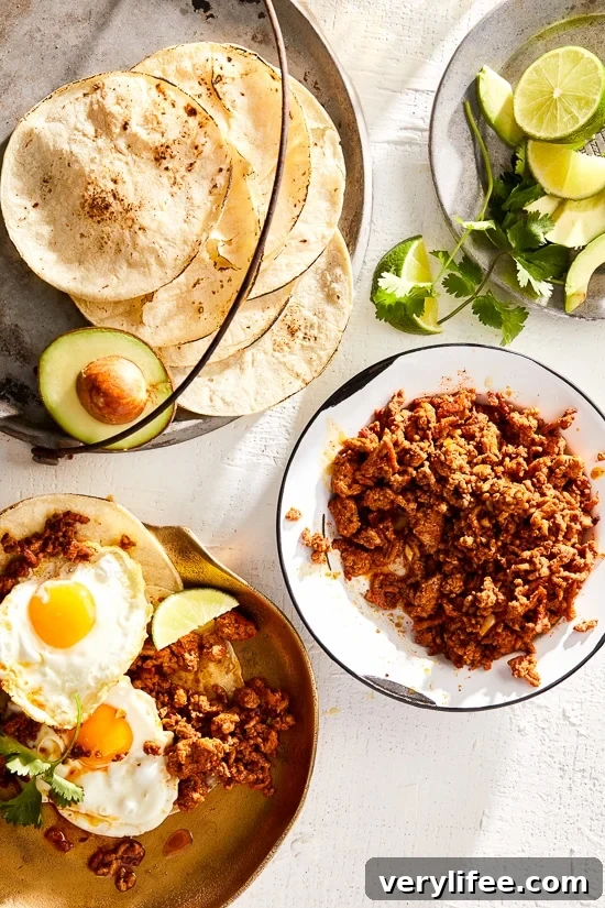 A lighter version of Mexican Chorizo made with ground turkey and a smoky spice blend, perfect for adding to eggs, tacos, and more!