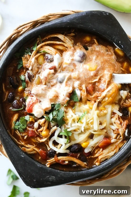 25 Viral Skinnytaste Recipes That Defined 2019 12 Chicken Taco Chili, made with chicken, beans, corn and tomatoes seasoned with taco seasoning is one of my most popular slow cooker recipes, which I just remade for Instant Pot after several requests! This recipe couldn’t be easier, made with ingredients you probably already have in your pantry.