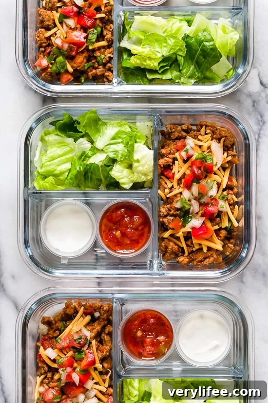 25 Viral Skinnytaste Recipes That Defined 2019 14 This delicious Turkey Taco Salad is perfect to meal prep, to make ahead for lunch for the week!