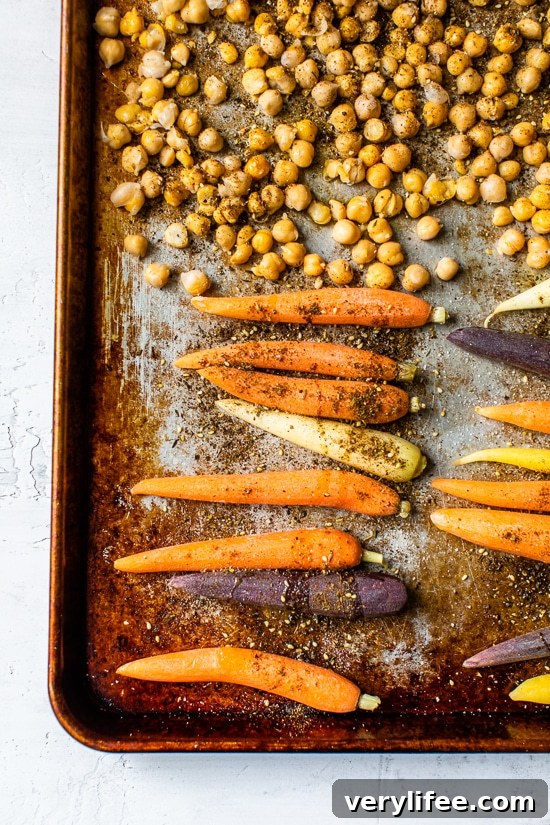 Sheet Pan Zaatar Roasted Carrot and Chickpea Yogurt Bowls