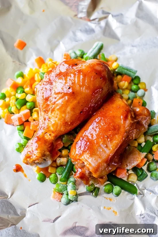 BBQ Chicken Foil Packets 