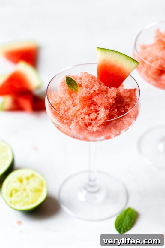 Spiked Watermelon Lime Granita Recipe 6 Boozy Watermelon Lime Granita