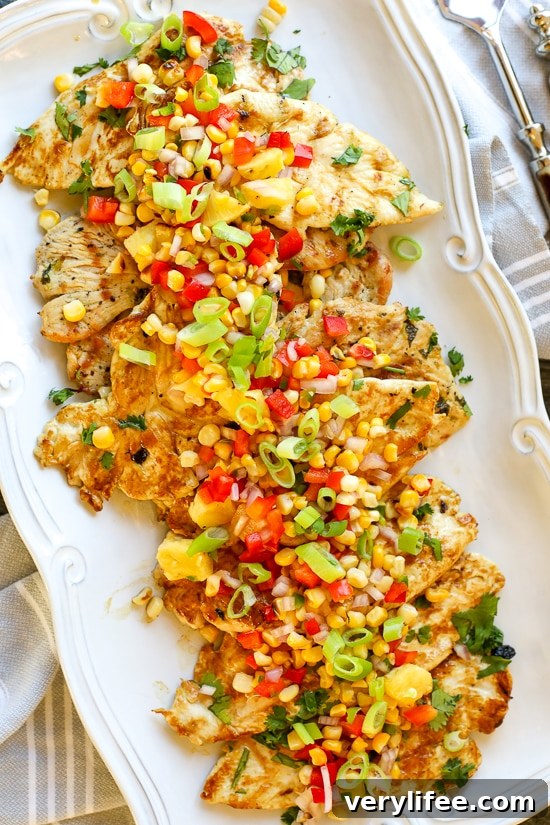 Zesty Lime Grilled Chicken with Pineapple Salsa