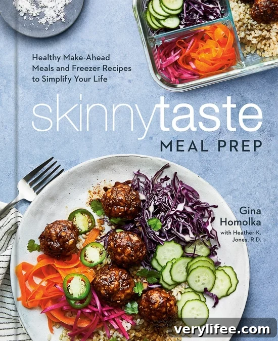 Skinnytaste Meal Prep Cookbook: Cover Reveal and First Look 2 I'm beyond thrilled to give you a sneak peak of my fifth cookbook, Skinnytaste Meal Prep: Healthy Make-Ahead Meals and Freezer Recipes to Simplify Your Life: A Cookbook.