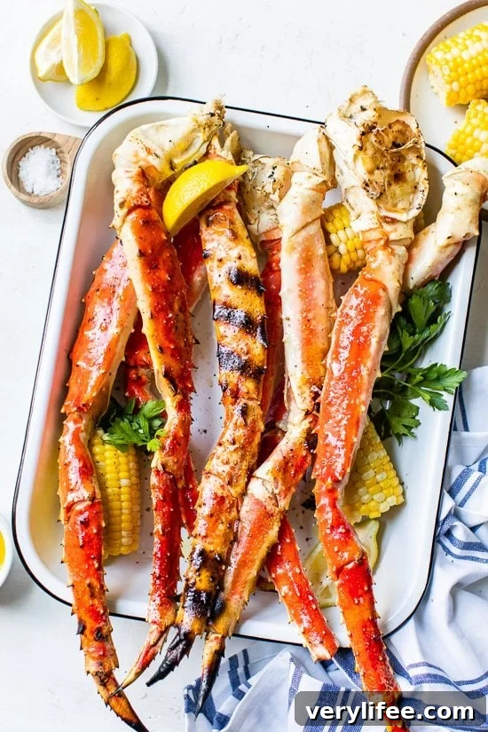 Grilled Crab Legs is such a treat in the summer, this foolproof recipe is so easy and works with king crab legs, Dungeness crab legs and snow crab legs!