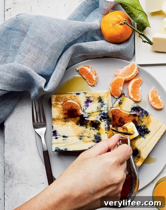 Lemon Blueberry Buttermilk Sheet Pan Pancakes