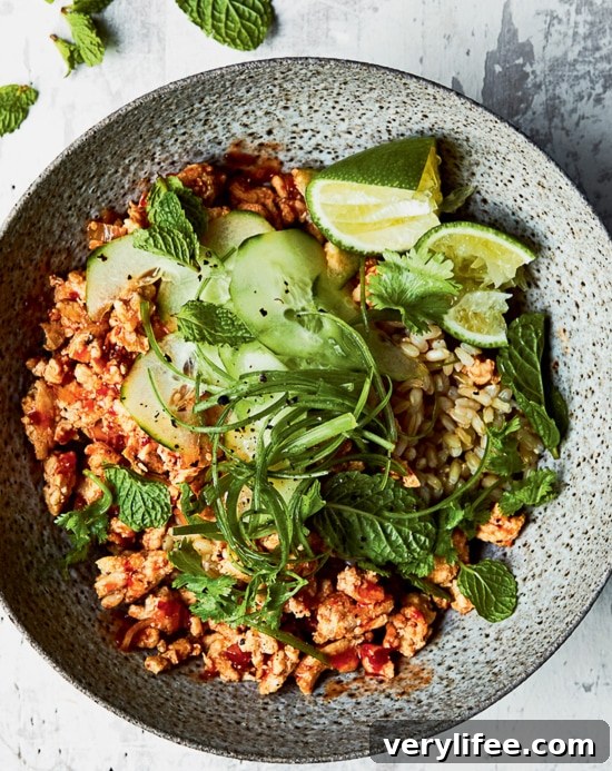 Chicken Larb Bowls