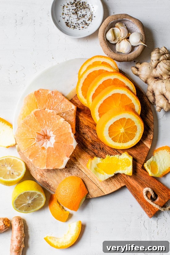 Citrus Immunity Shots: Vitamin C Recipes to Fight Colds 3 Ingredients for Citrus Immunity Shot