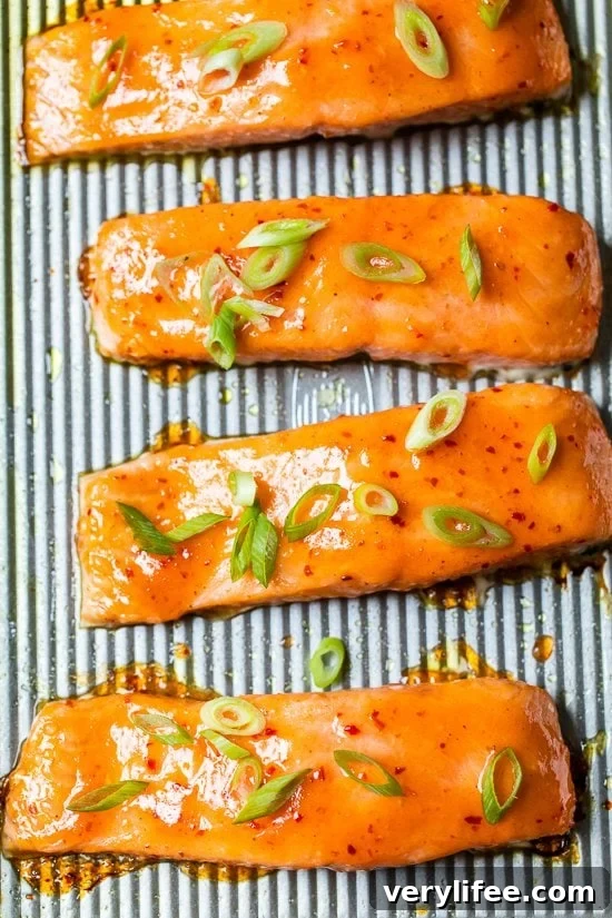 Honey-Chili Glazed Salmon Recipe: Sweet and Spicy 4 Sweet and Spicy Baked Salmon