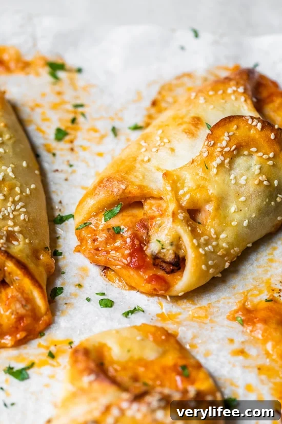 Baked Chicken Parmesan Stuffed Rolls 2 Chicken Parmesan Rolls