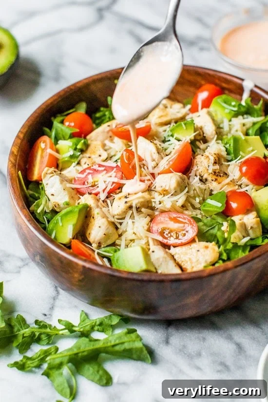 Chicken Brown Rice Bowl with sriracha yogurt sauce