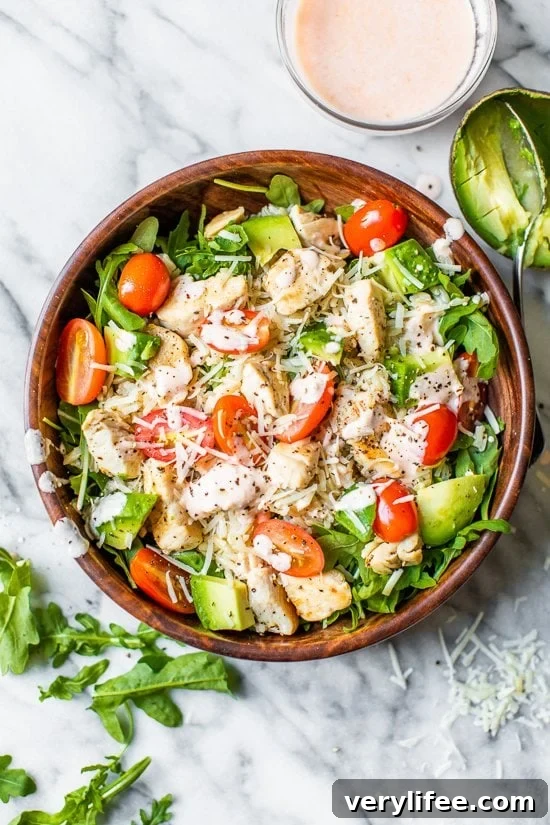 Chicken Brown Rice Bowl with sriracha yogurt sauce