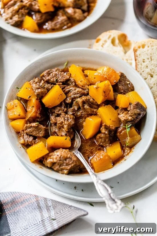 Beef Stew with Pumpkin