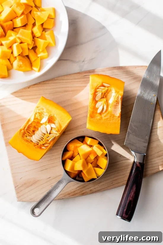 cut up squash