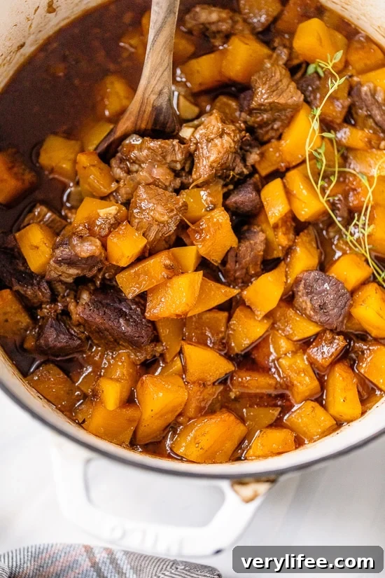 Beef Stew with Winter Squash