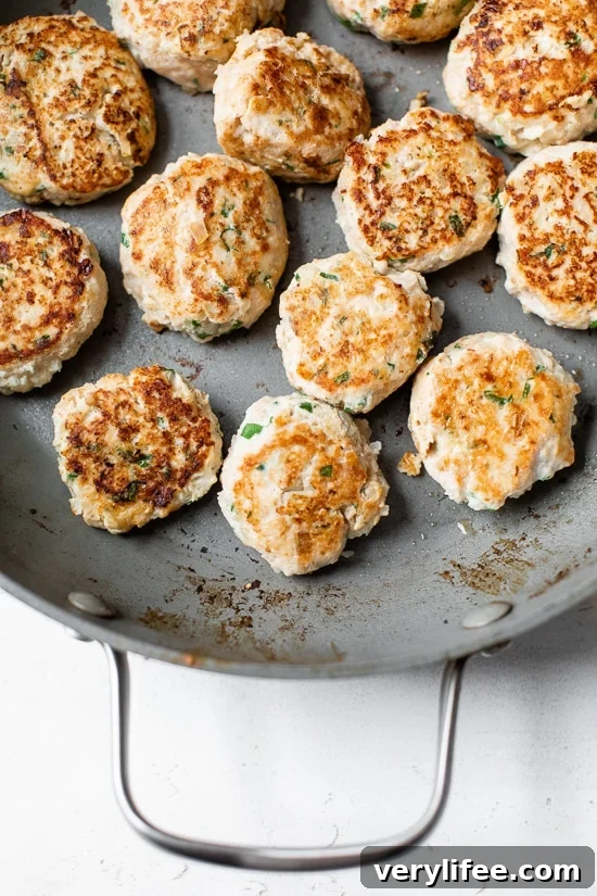Spicy Harissa Chicken Meatballs Recipe 5 Chicken Meatballs pan fried.
