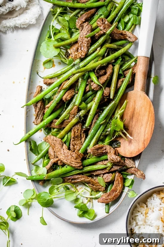 Beef and Green Bean stir fry