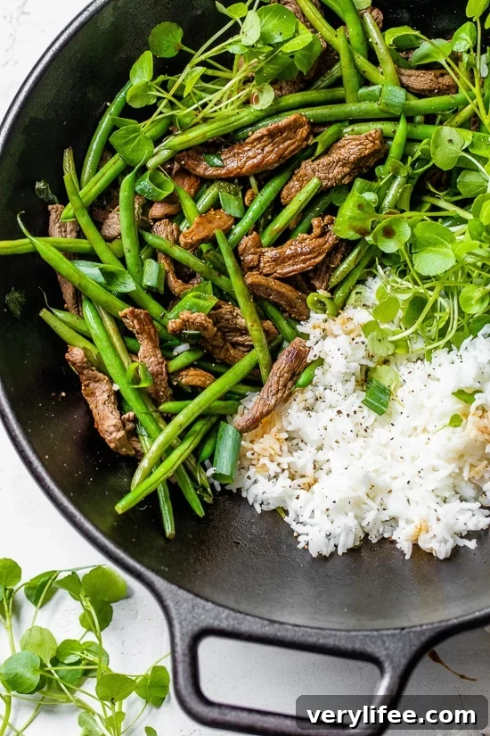 Beef and Green Bean stir fry