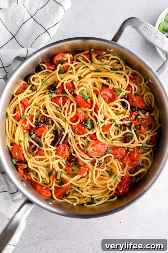 One-Pot Spaghetti Puttanesca with Olives and Capers 5 Spaghetti Puttanesca