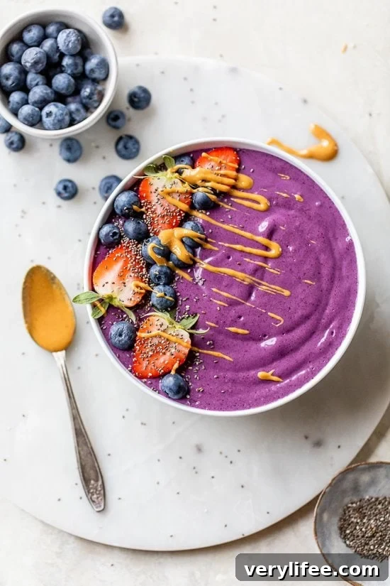 Protein PB & J Smoothie Bowl