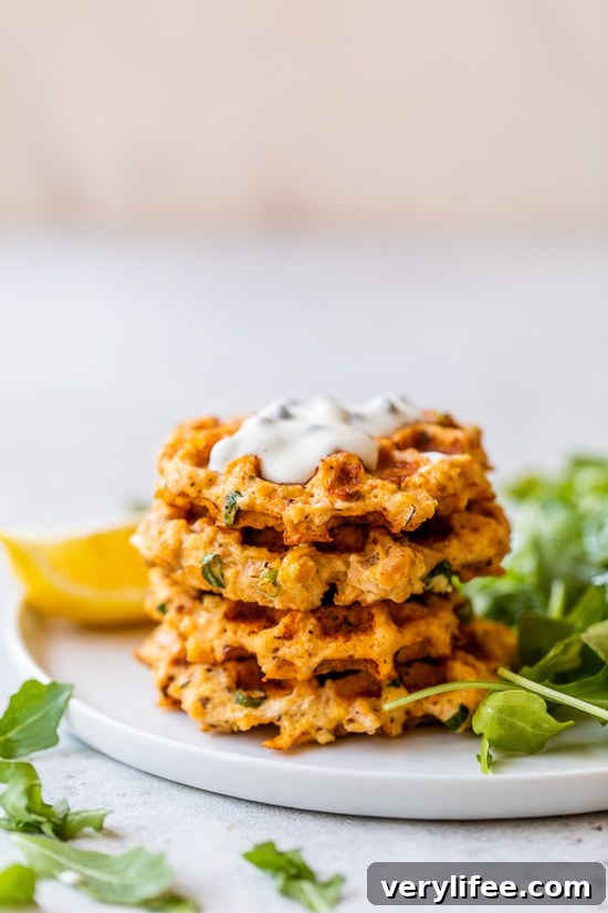 stacked salmon cakes on a plate