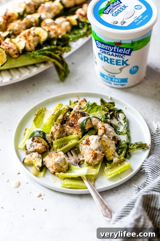 Grilled Chicken Caesar Skewers