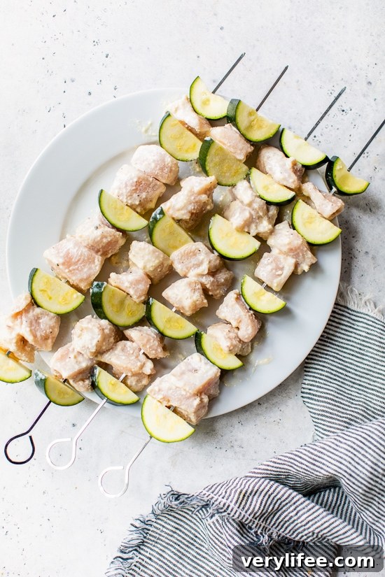 Grilled Chicken Caesar Skewers