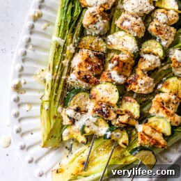 Grilled Chicken Caesar Skewers