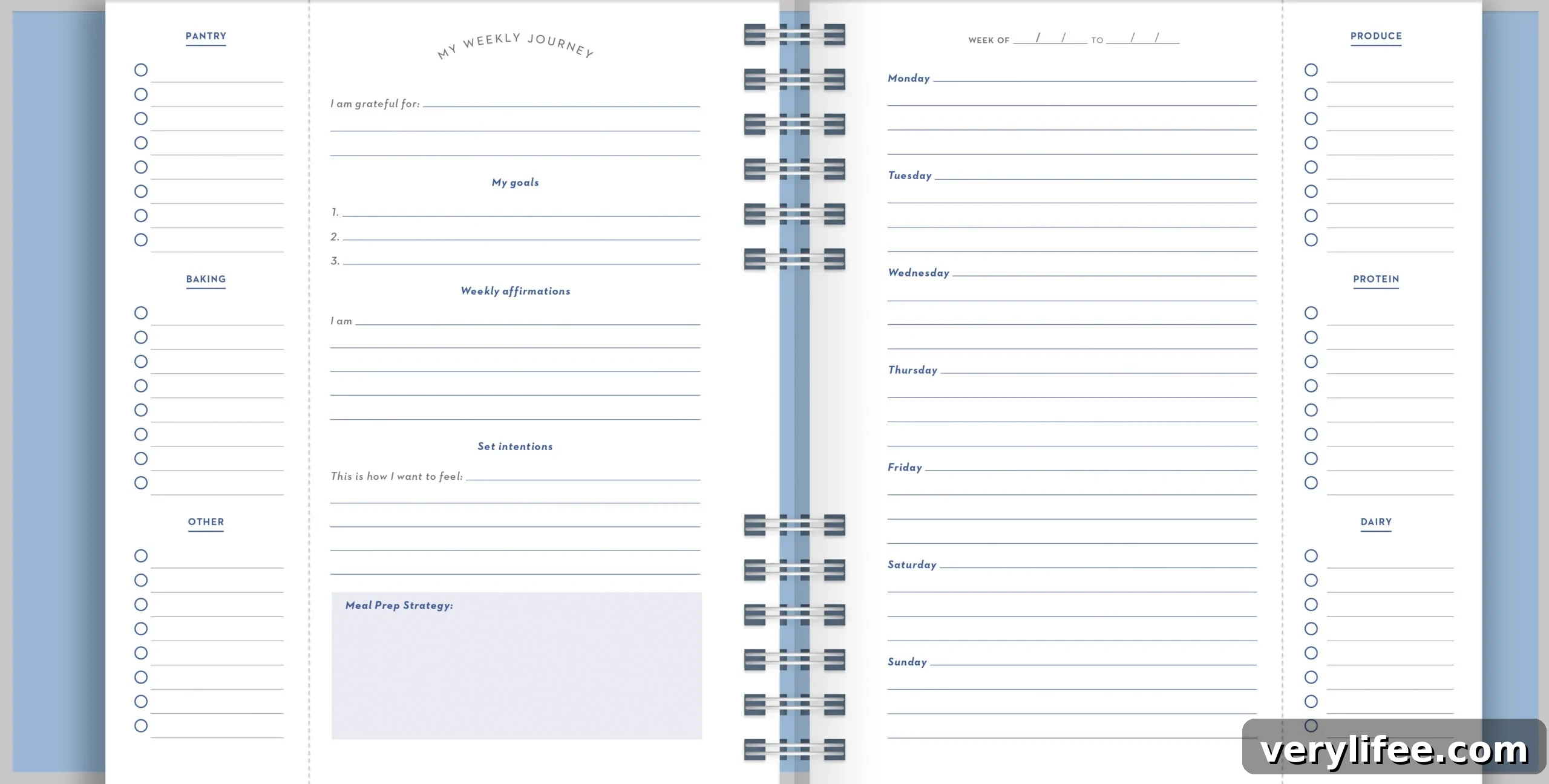 Skinnytaste Meal Planner: Weekly Recipes & Grocery Lists 4 Skinnytaste Ultimate Meal Planner pages