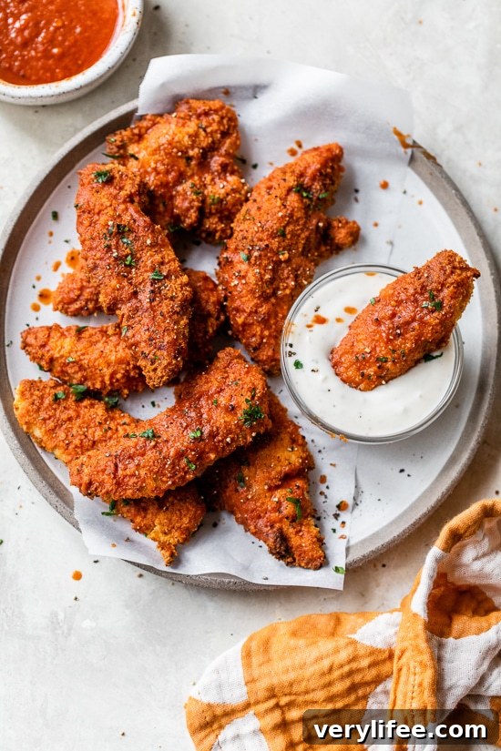 Air Fryer Hot Dipped BBQ Chicken Fingers