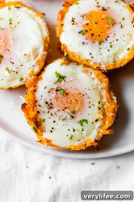 sweet potato egg nests