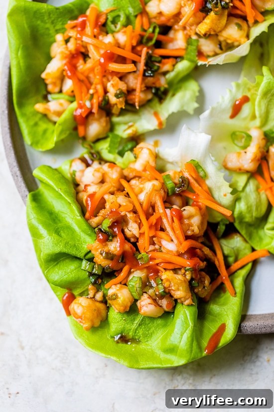 Shrimp Dumpling Lettuce Wraps