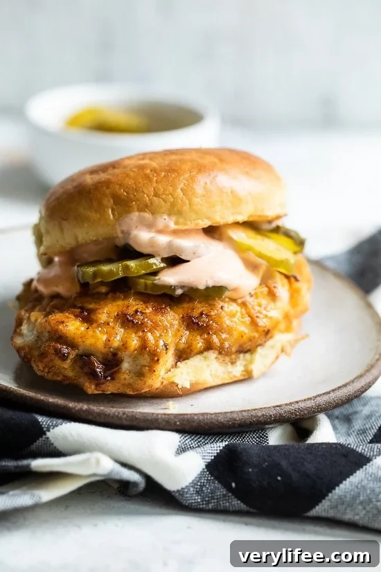 Air Fryer Chicken Sandwich